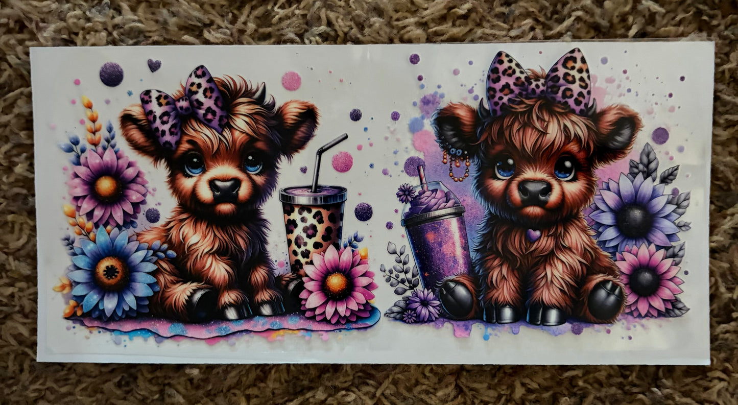 2 cows with cups
